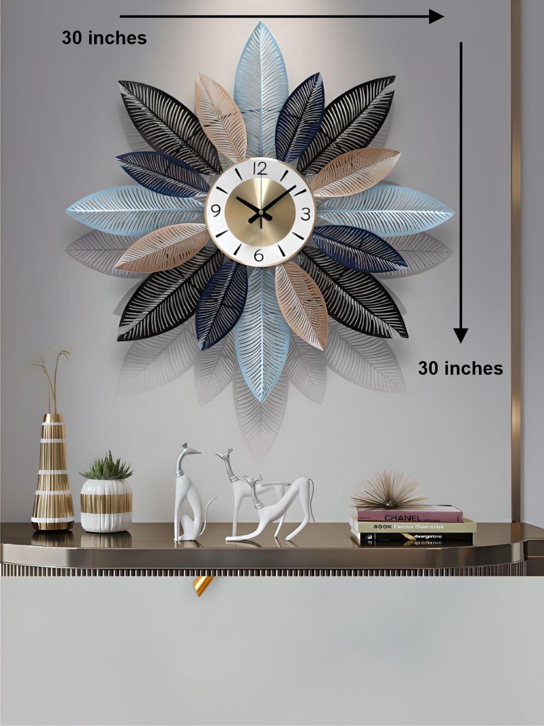 Abstract shaped wall clock