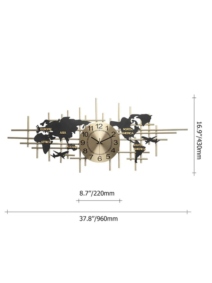 Abstract shaped wall clock