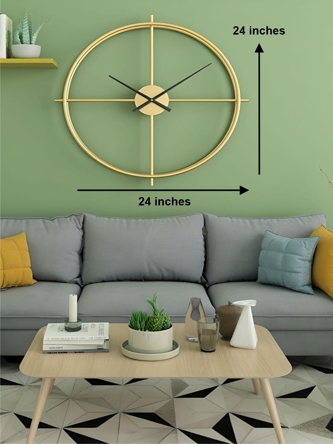 Abstract shaped wall clock