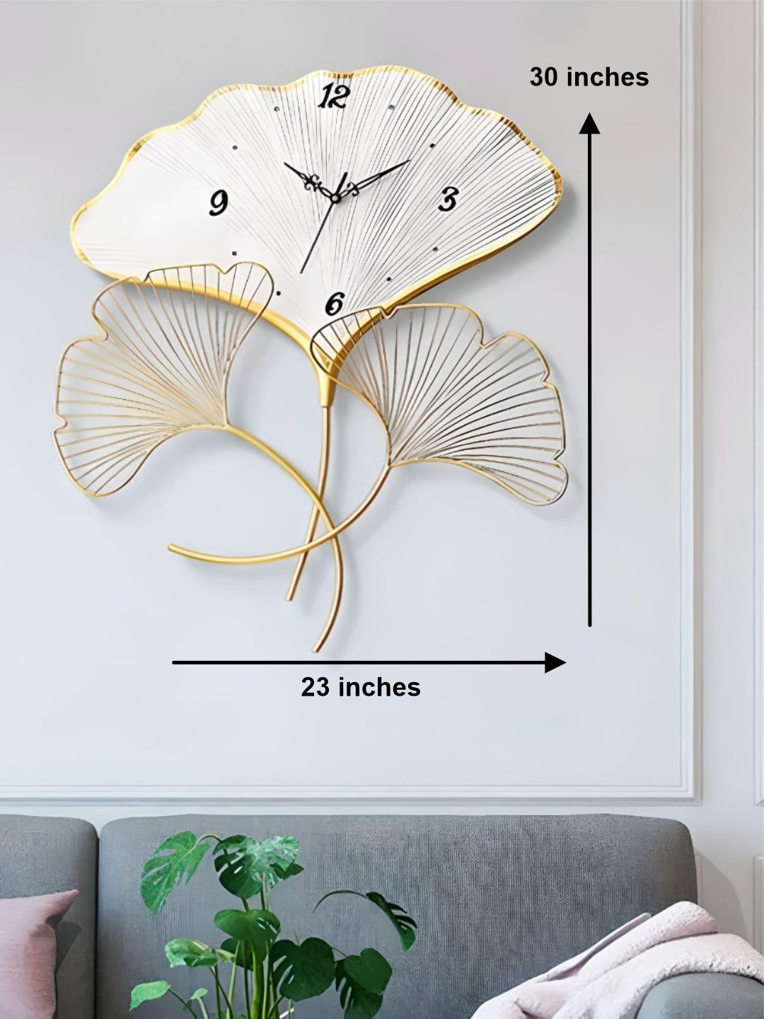 Abstract shaped wall clock
