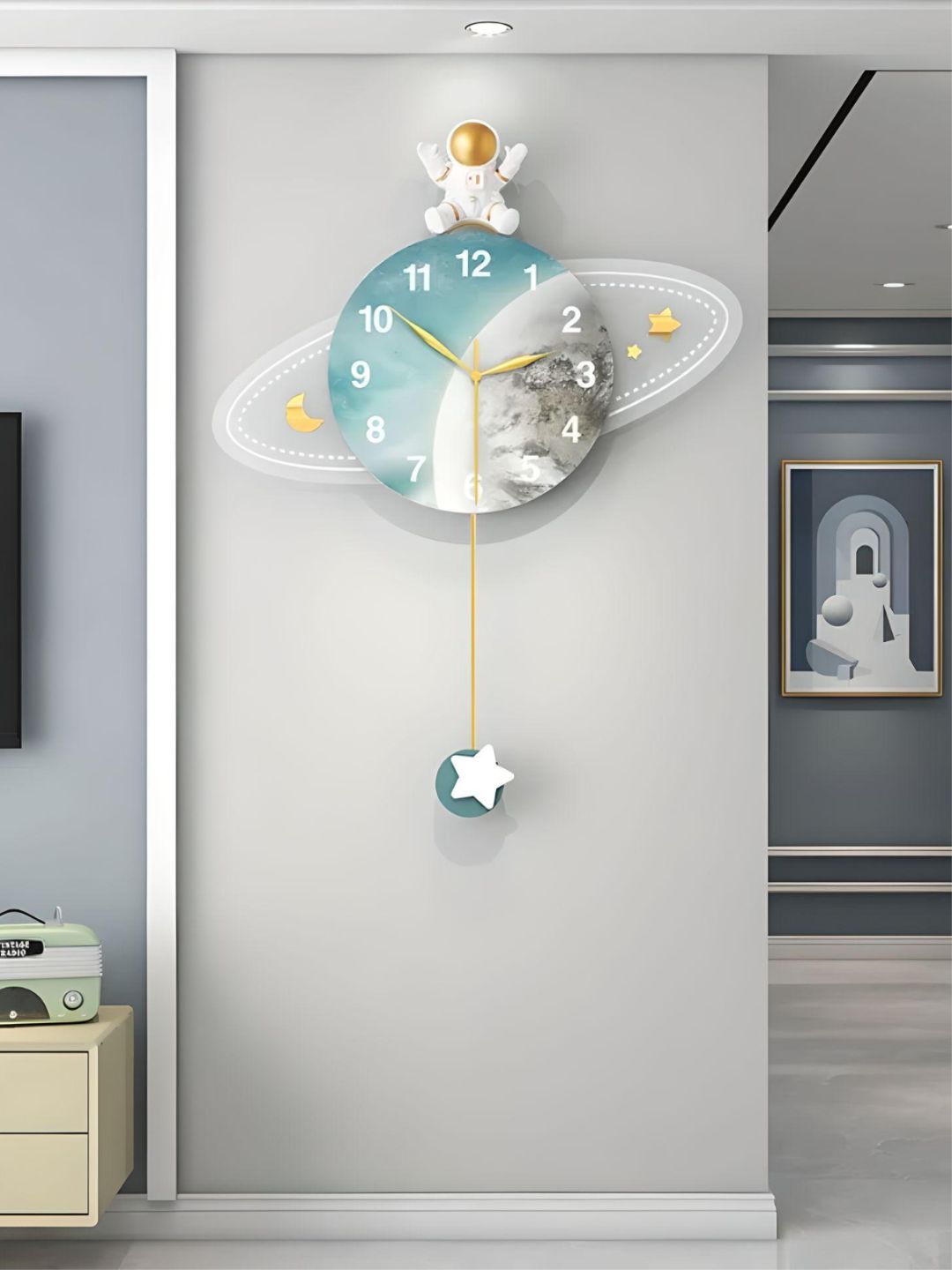 Abstract shaped wall clock