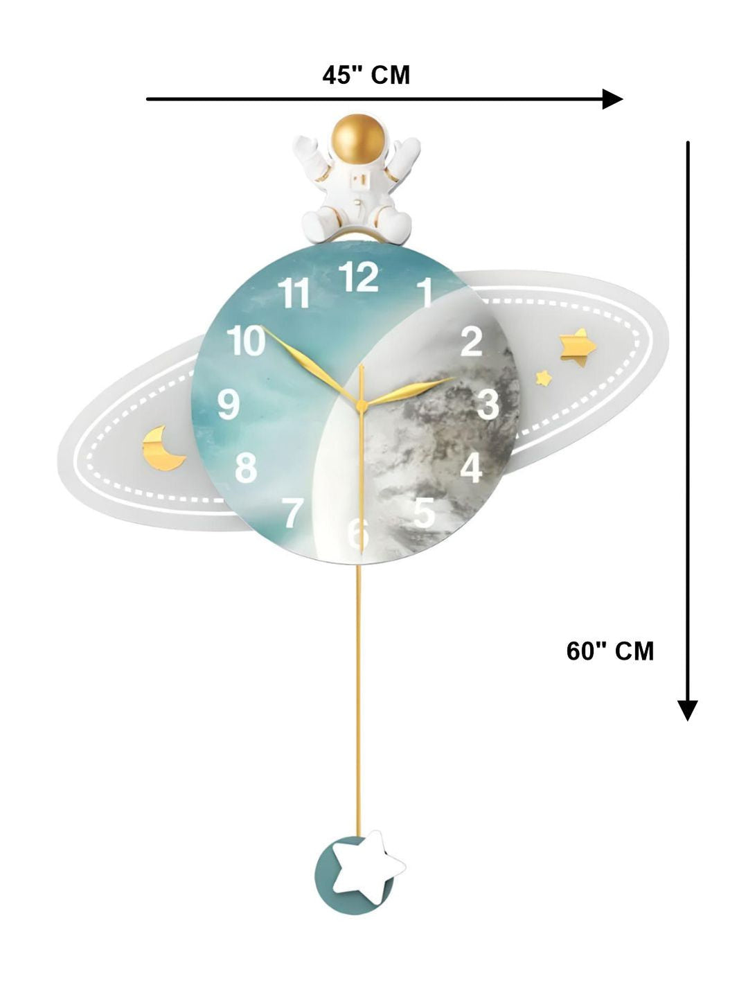 Abstract shaped wall clock
