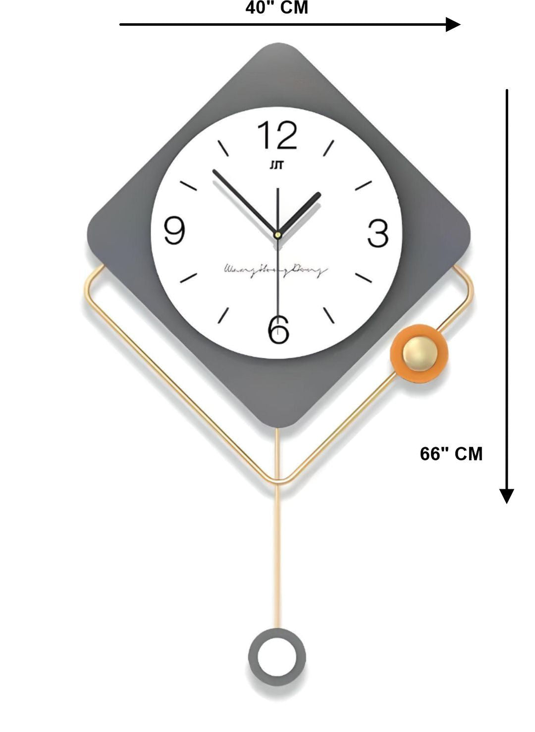Abstract shaped wall clock