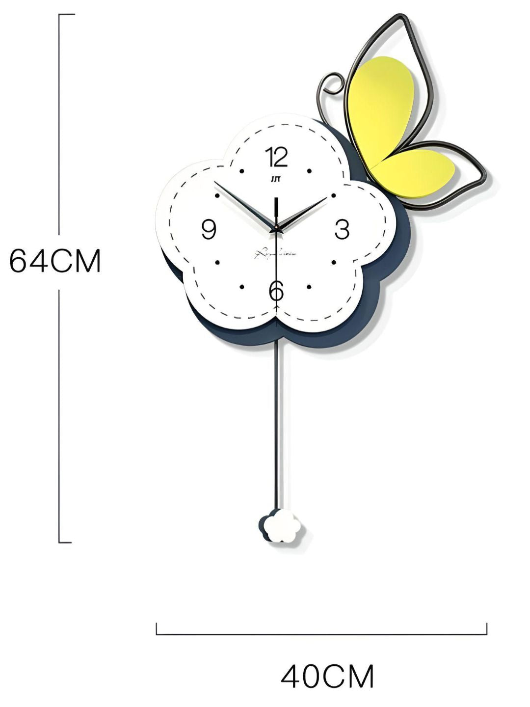 Abstract shaped wall clock