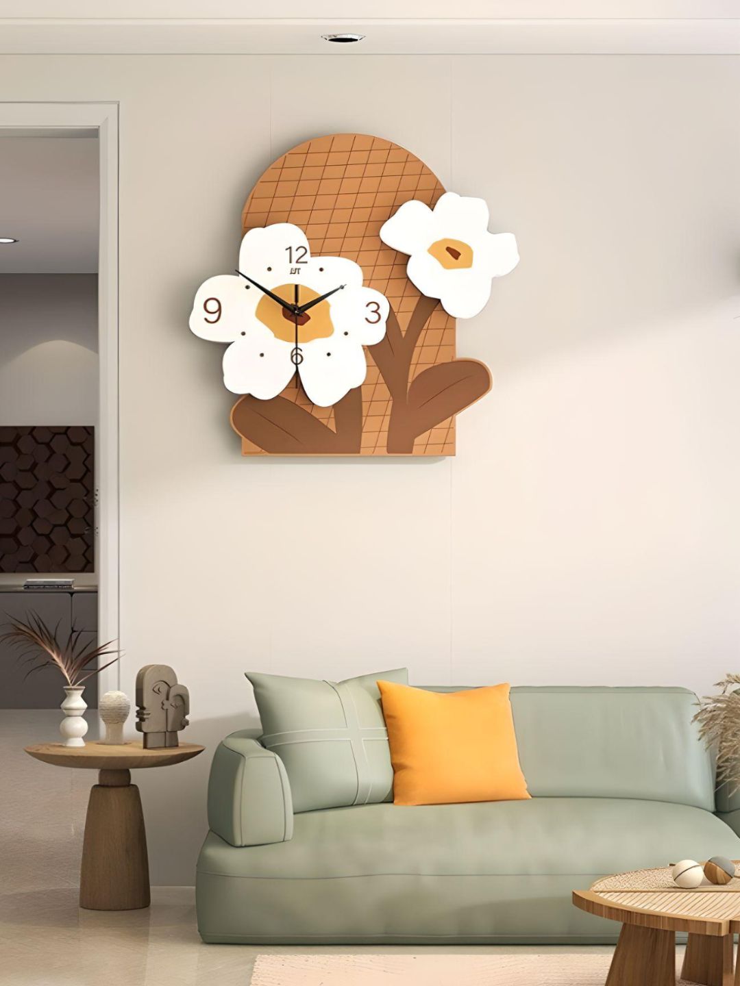 Abstract shaped wall clock