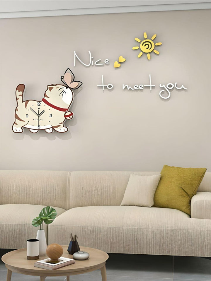 Abstract shaped wall clock