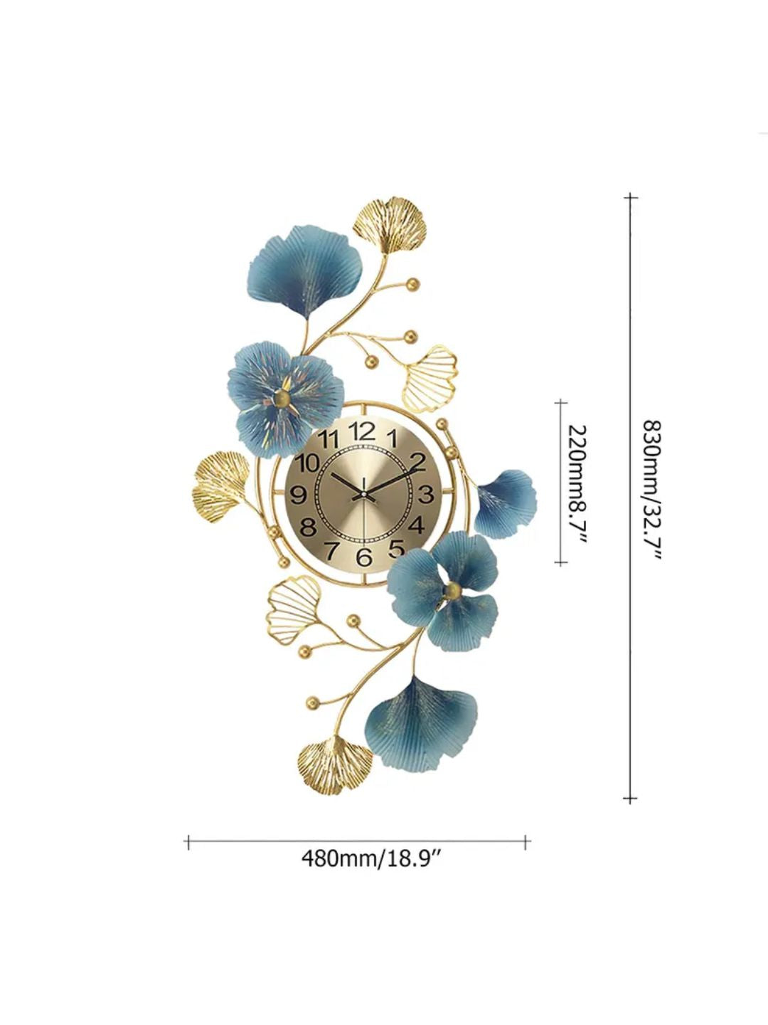 Abstract shaped wall clock