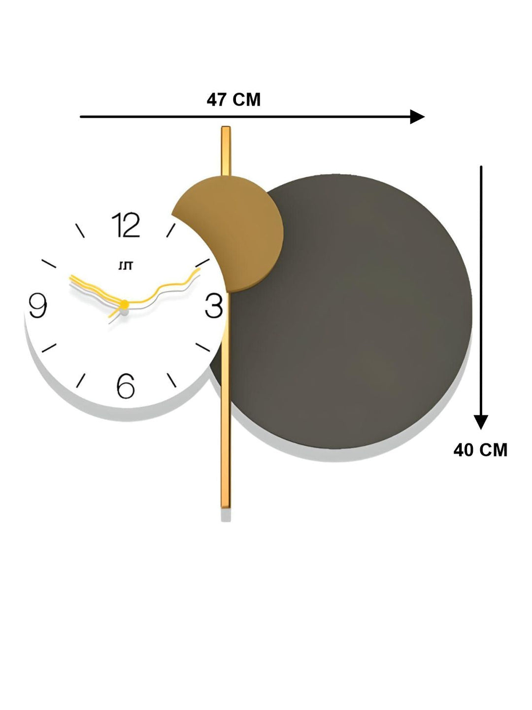 Abstract shaped wall clock