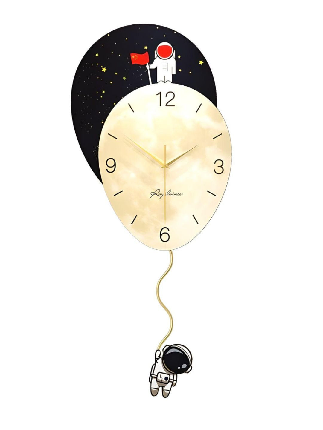 Abstract shaped wall clock