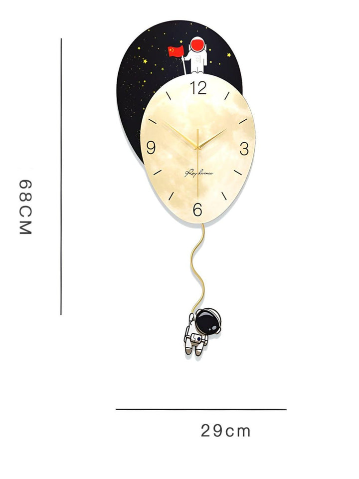 Abstract shaped wall clock