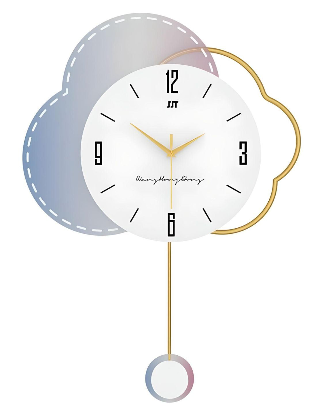Abstract shaped wall clock