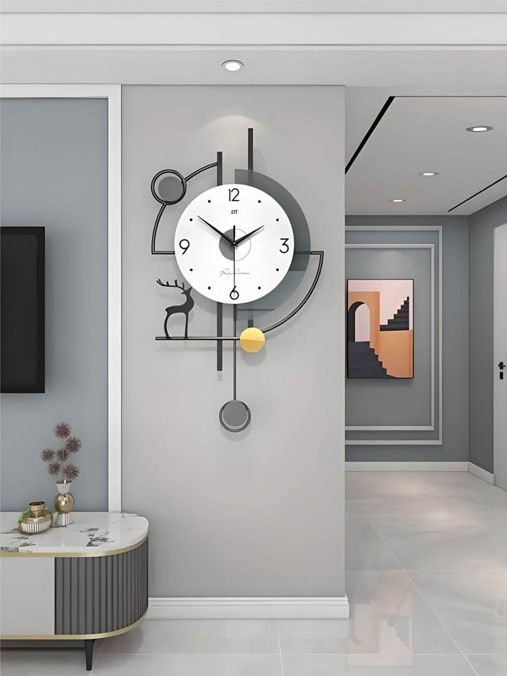 Abstract shaped wall clock