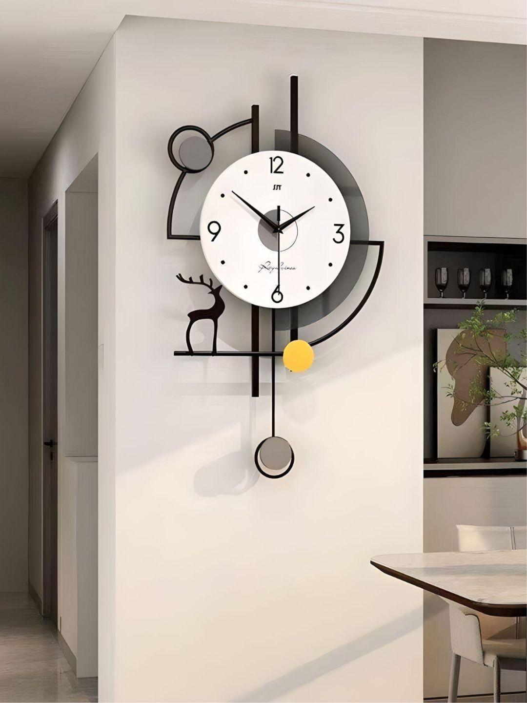 Abstract shaped wall clock