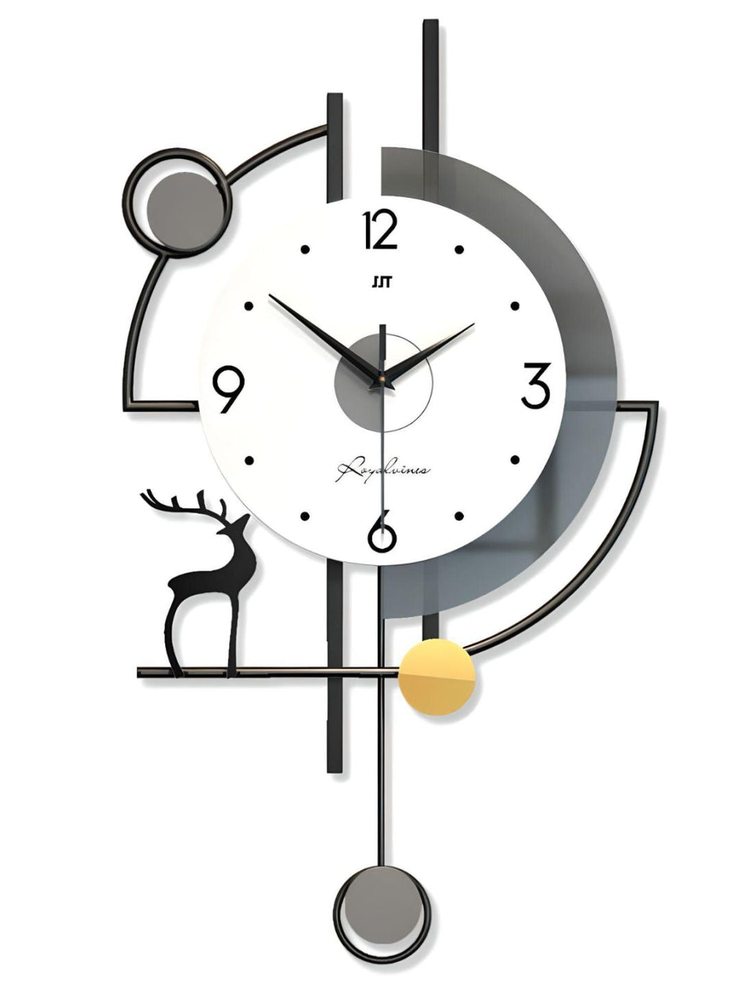 Abstract shaped wall clock