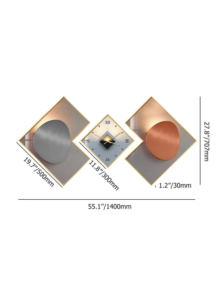 Abstract shaped wall clock