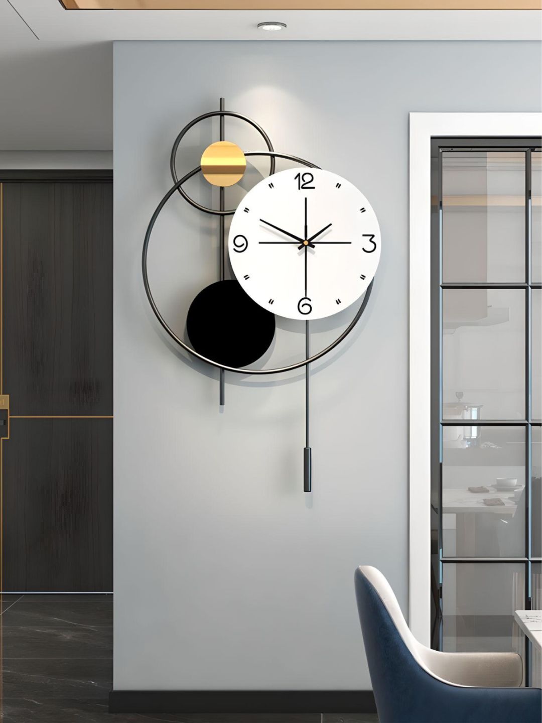 Abstract shaped wall clock