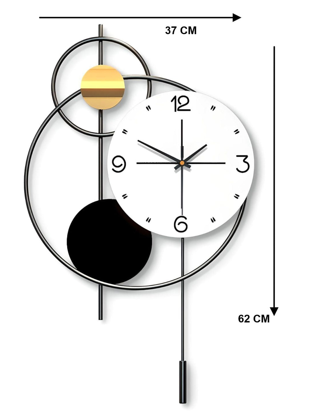 Abstract shaped wall clock
