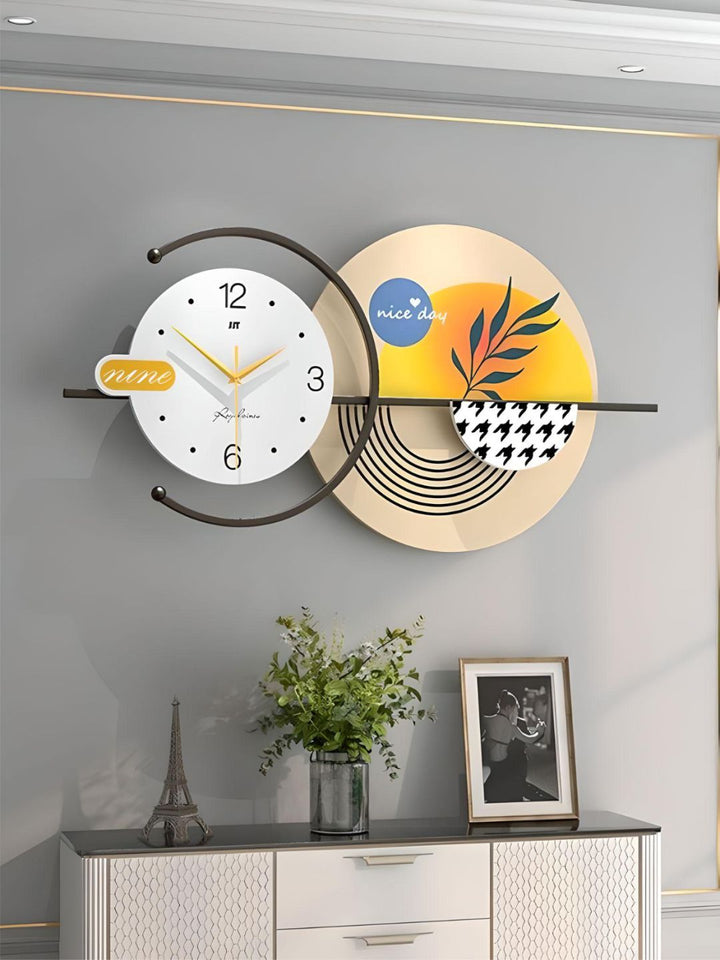 Abstract shaped wall clock