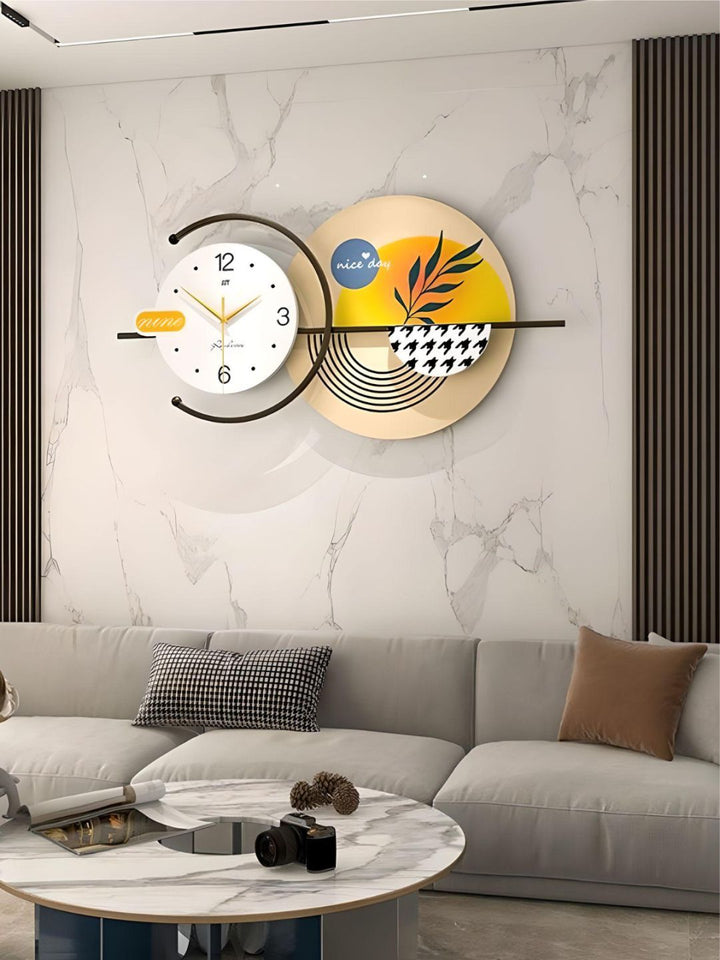 Abstract shaped wall clock