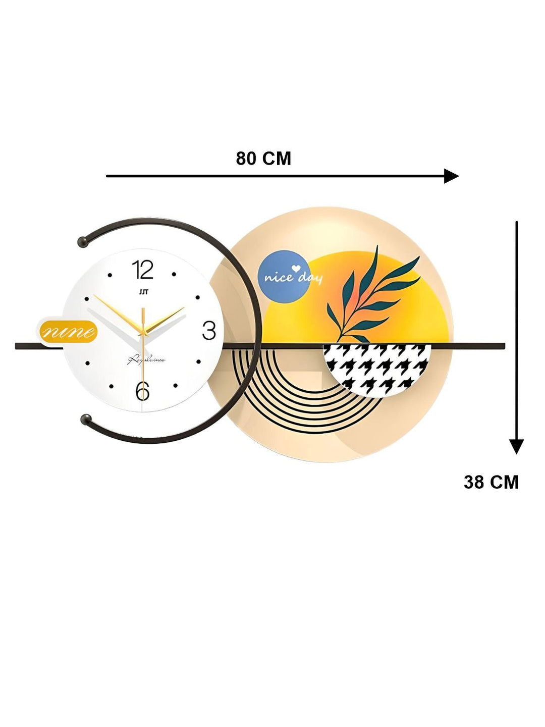 Abstract shaped wall clock