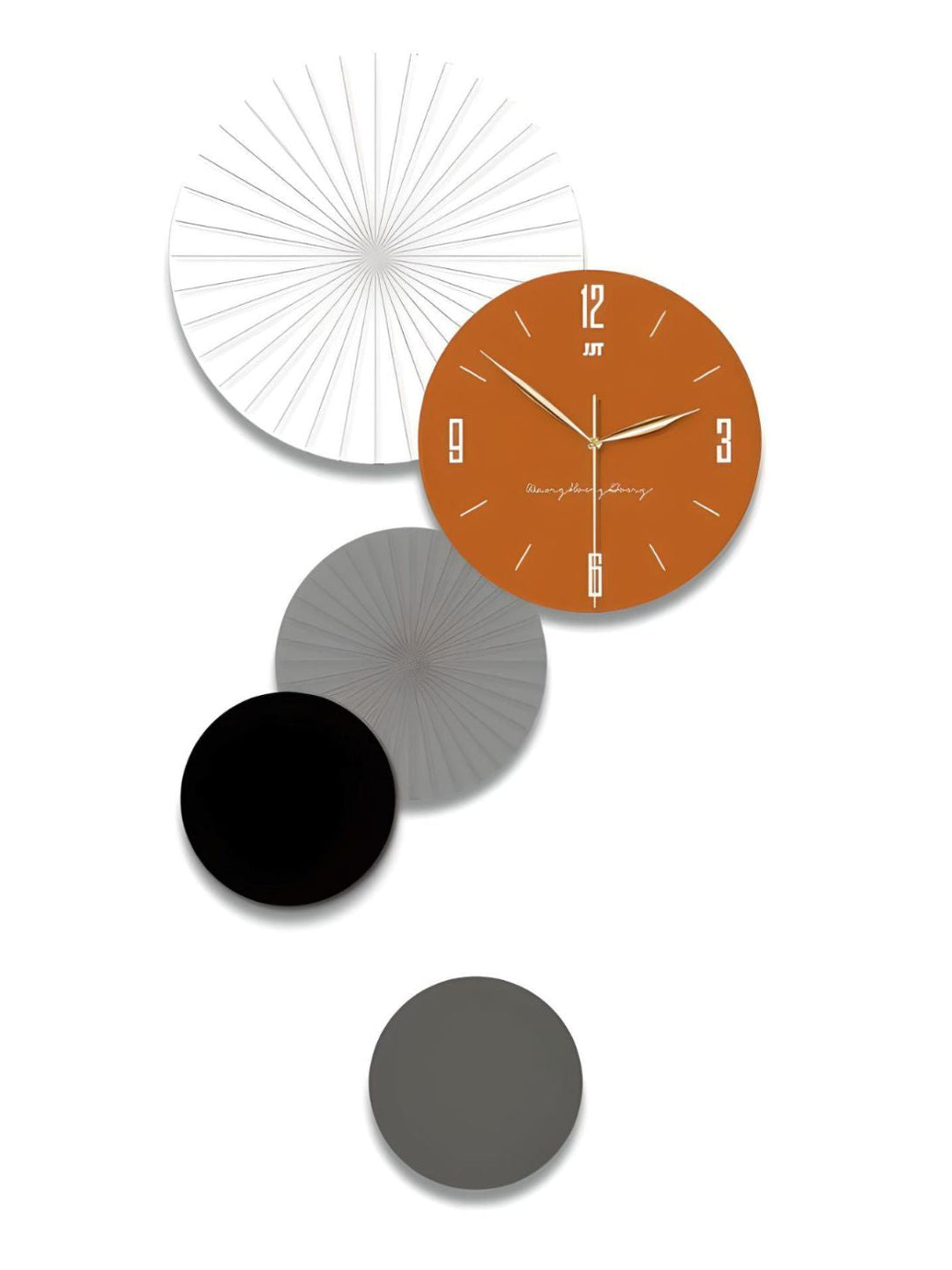 Abstract shaped wall clock