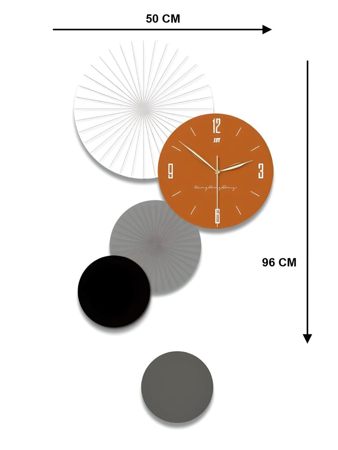 Abstract shaped wall clock