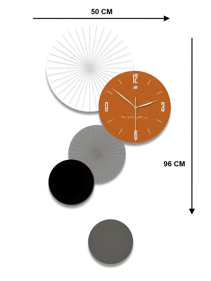 Abstract shaped wall clock