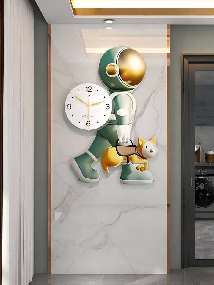 Abstract shaped wall clock