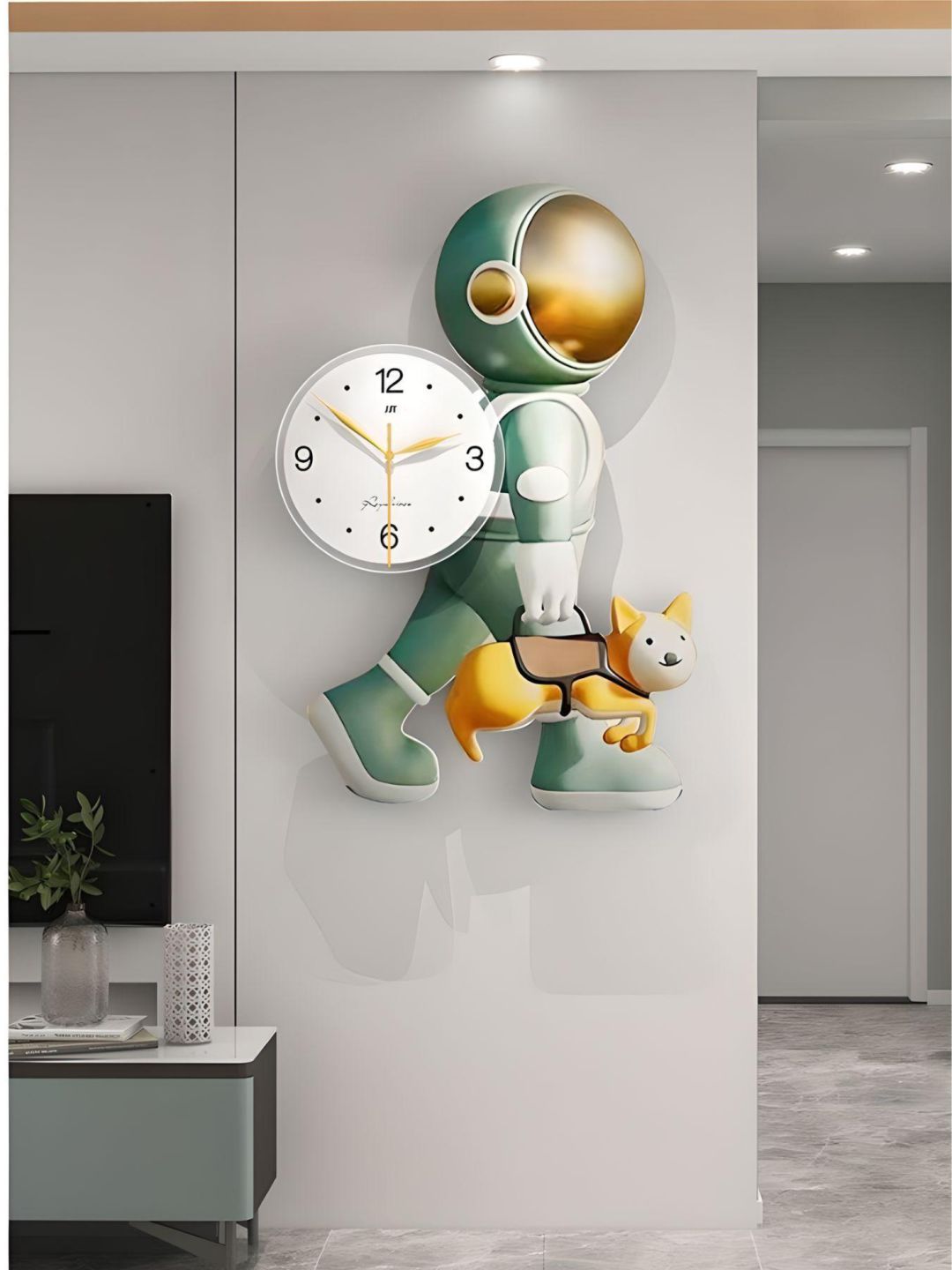 Abstract shaped wall clock