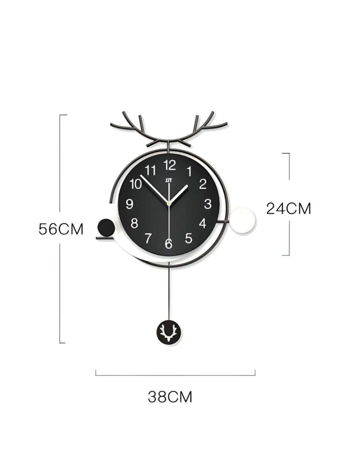 Abstract shaped wall clock