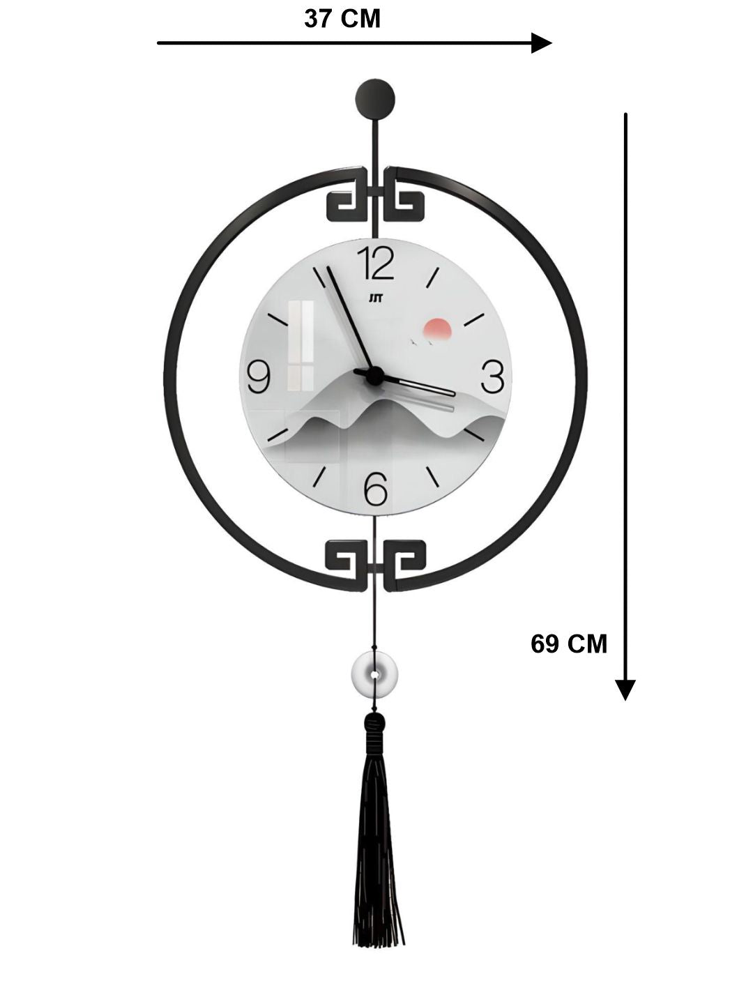 Abstract shaped wall clock