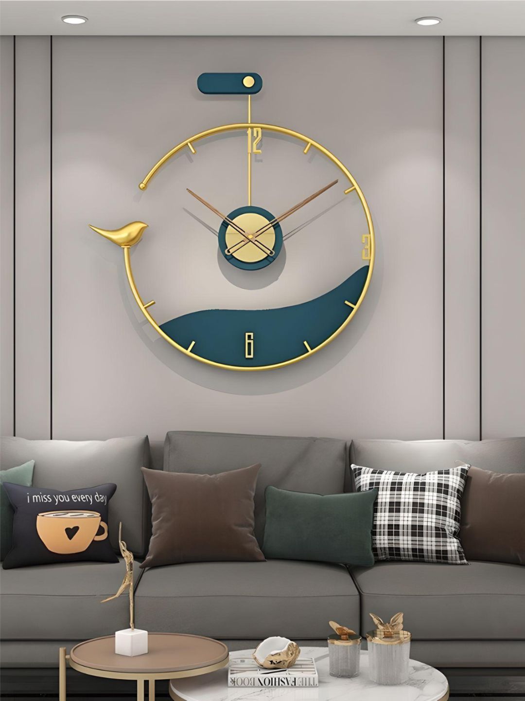 Abstract shaped wall clock
