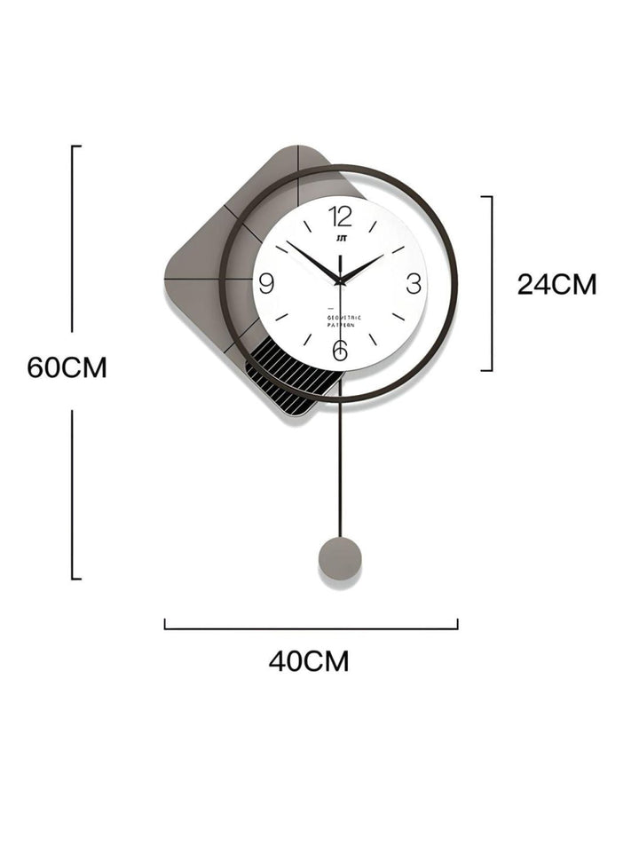 Abstract shaped wall clock