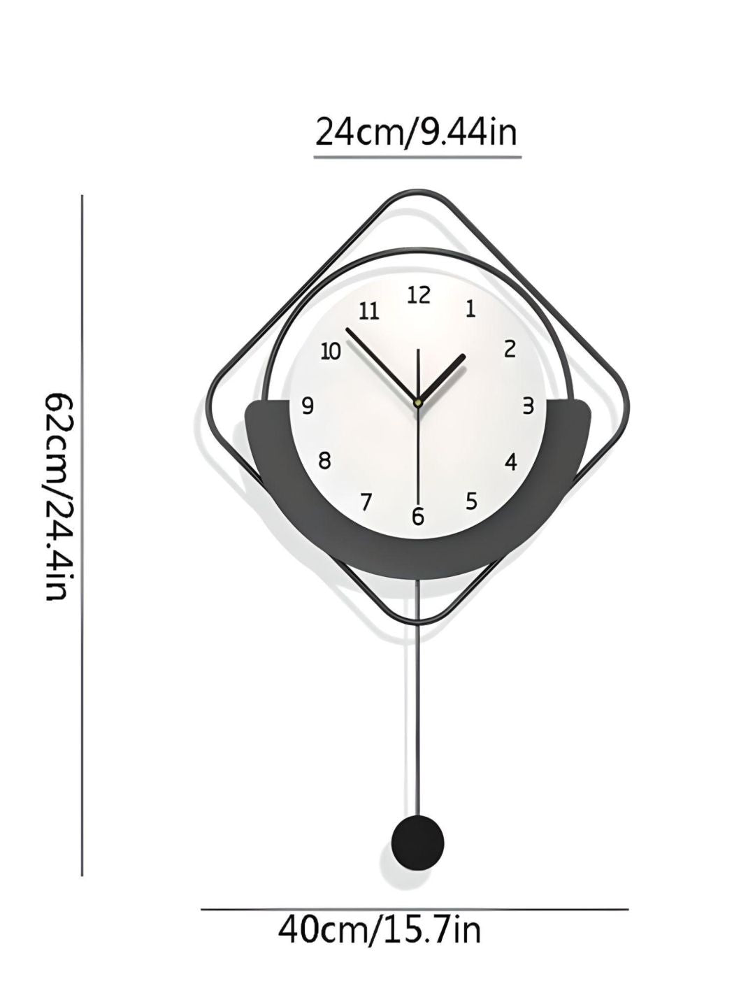 Abstract shaped wall clock
