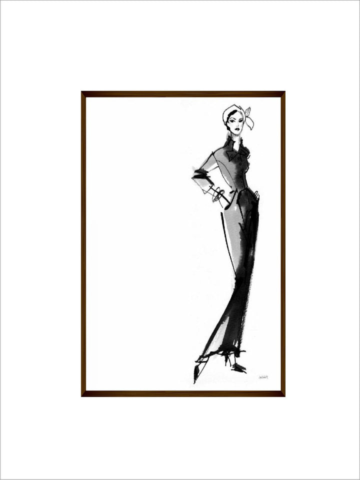 "Black & White Abstract Painting Wall Art''