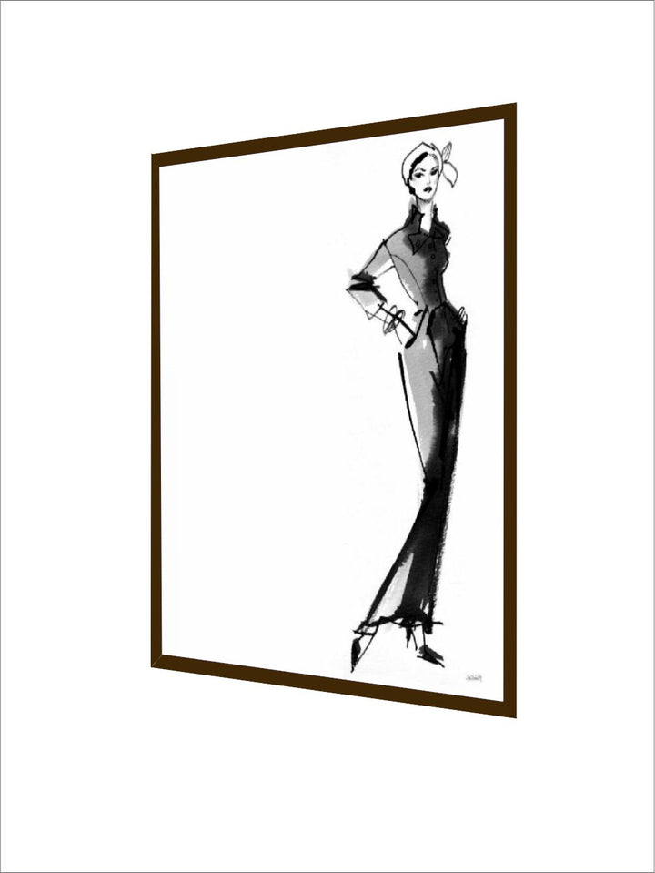 "Black & White Abstract Painting Wall Art''