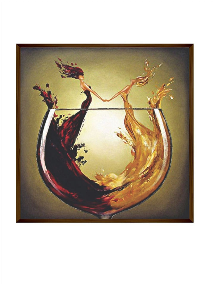 Wine?s Passionate Fluid Ballet - Red Wine Canvas Art