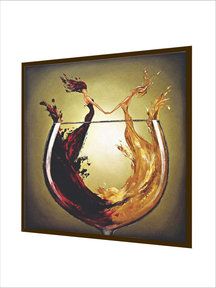 Wine?s Passionate Fluid Ballet - Red Wine Canvas Art