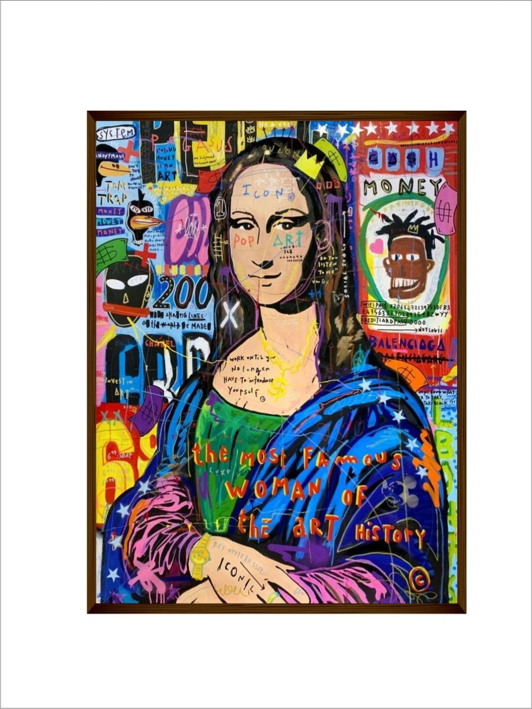 Renaissance Meets Urban Jungle - Pop Art Mona Lisa