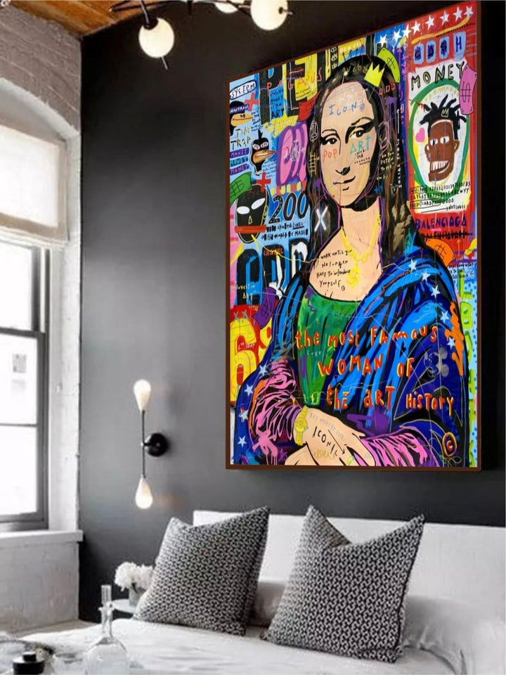 Renaissance Meets Urban Jungle - Pop Art Mona Lisa