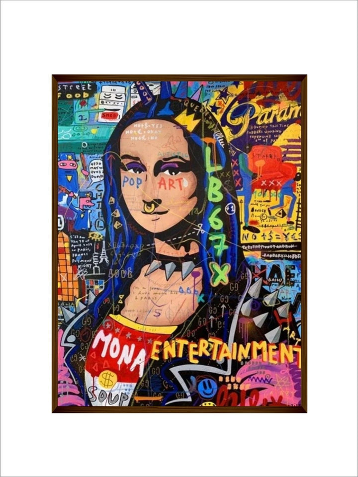 Pop Culture?s Vibrant Tapestry - Framed wall art