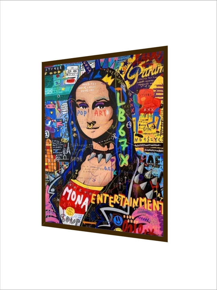 Pop Culture?s Vibrant Tapestry - Framed wall art