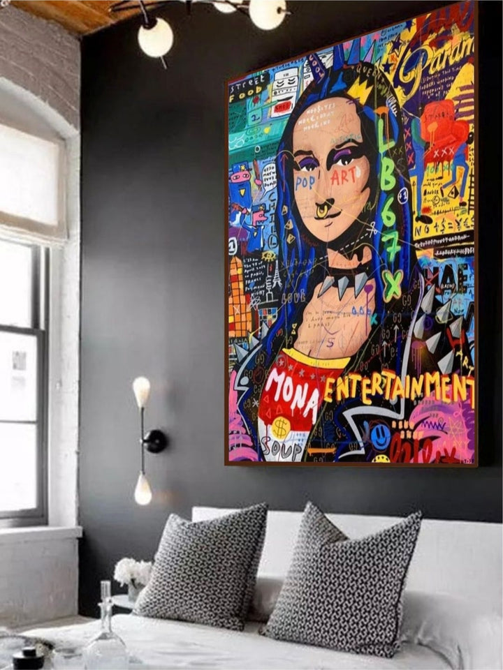 Pop Culture?s Vibrant Tapestry - Framed wall art