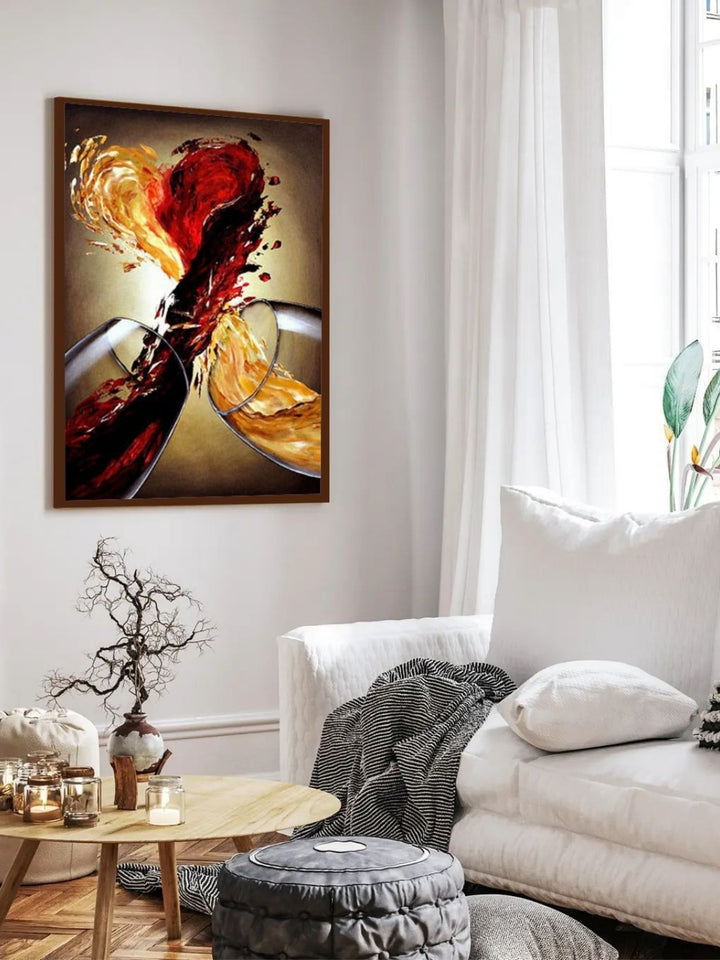 Wine?s Ephemeral Love Affair - Contemporary Canvas Prints