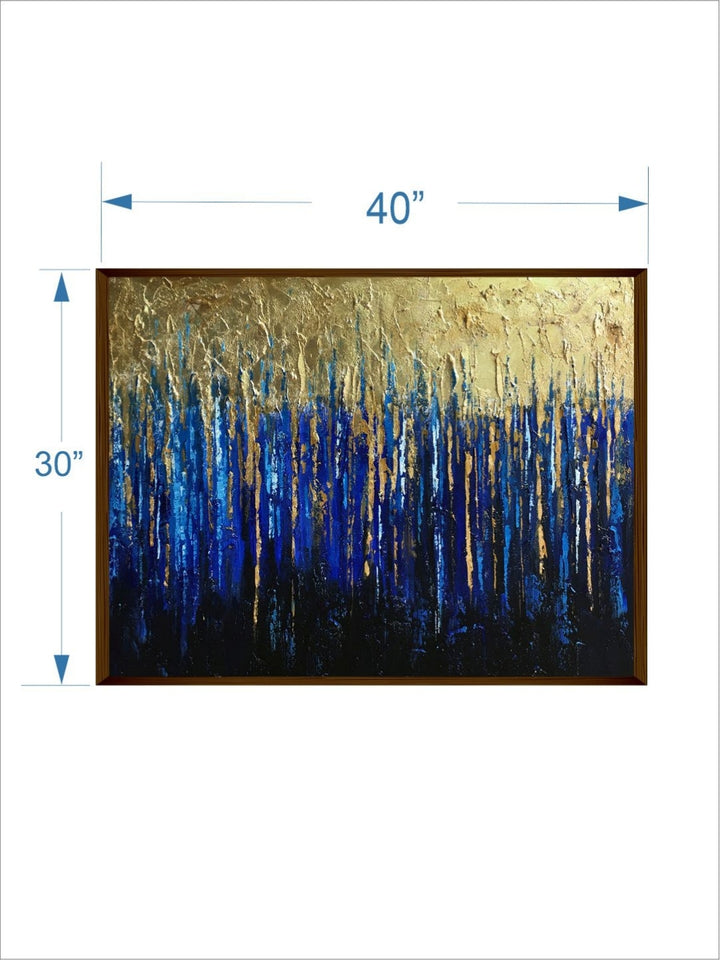 Blue Rhapsody in Drips - Artistic Wall Hangings