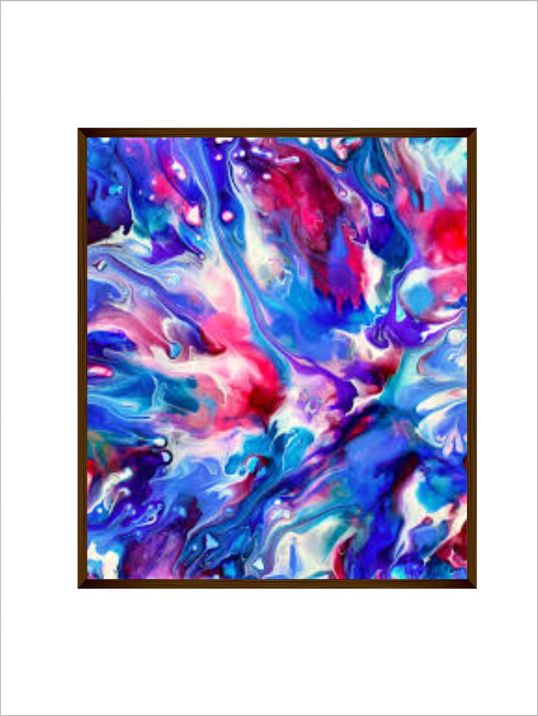 "Multicolored Abstract Painting Wall Art''