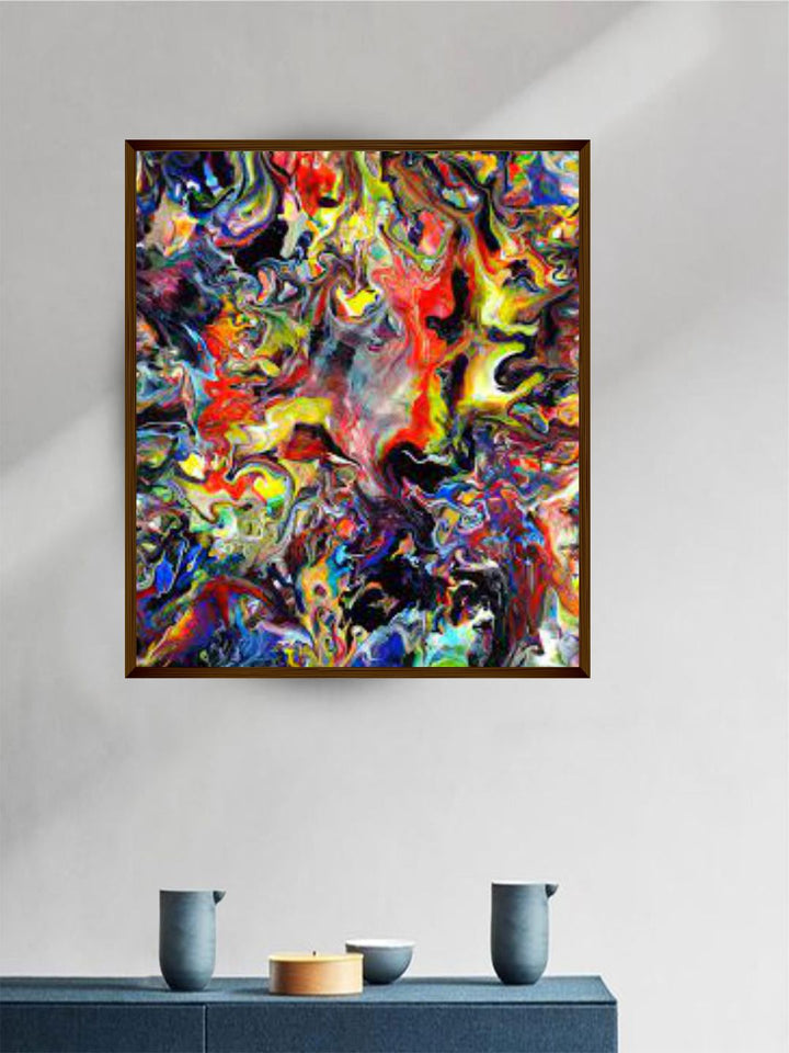 "Multicolored Abstract Painting Wall Art'' (Copy)