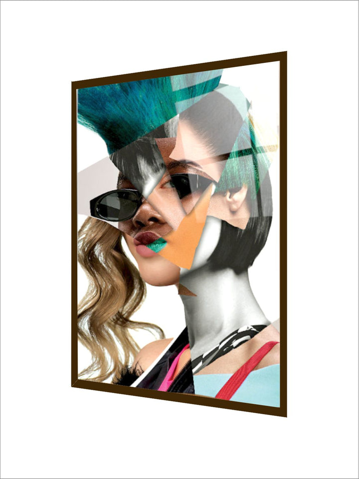 "White & Grey Abstract Painting Wall Art''