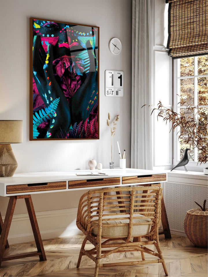 "Multicolored Abstract Painting Wall Art''