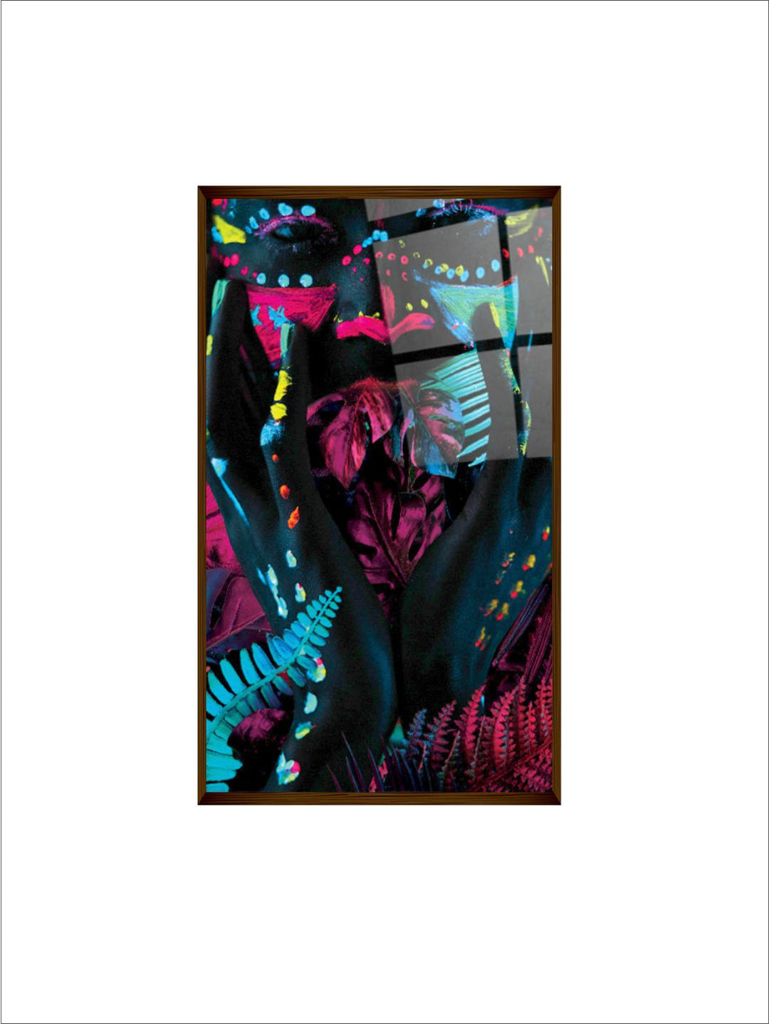 "Multicolored Abstract Painting Wall Art''